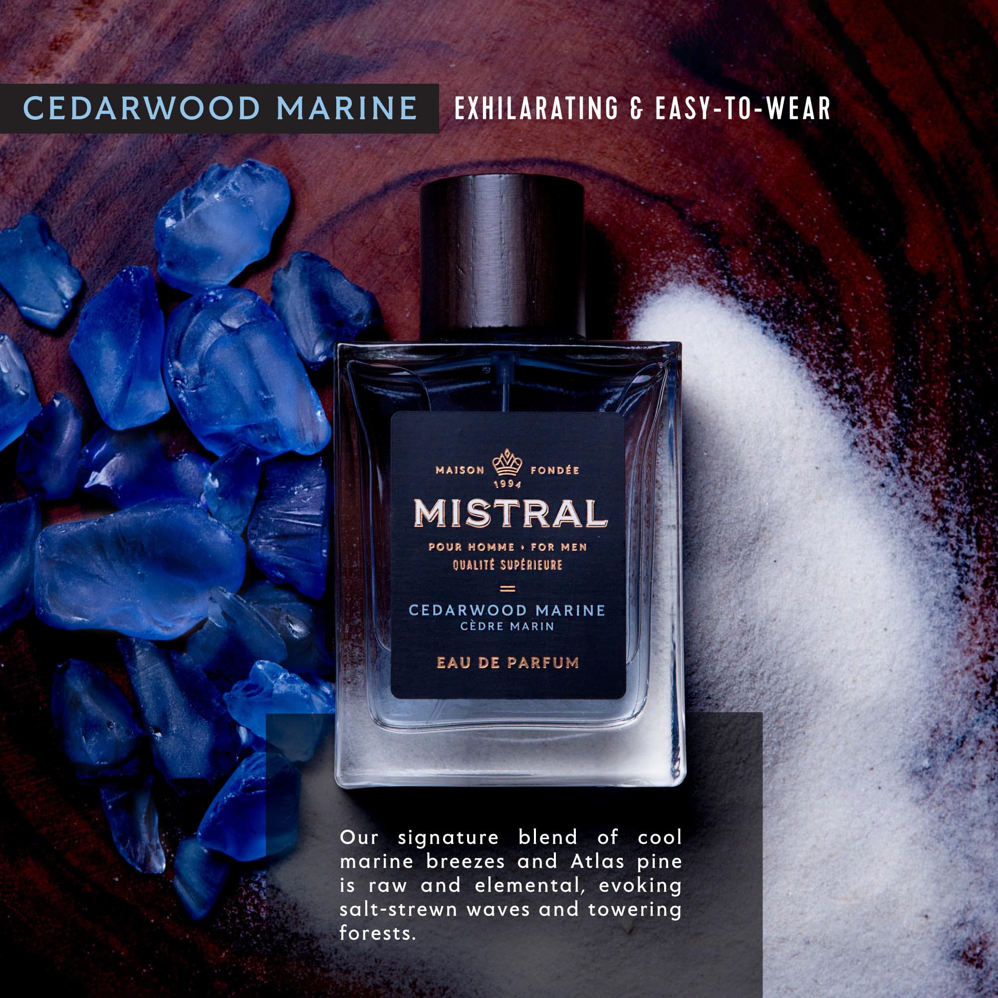 Amazon.com : Mistral Men's Cologne – Cedarwood Marine Eau de